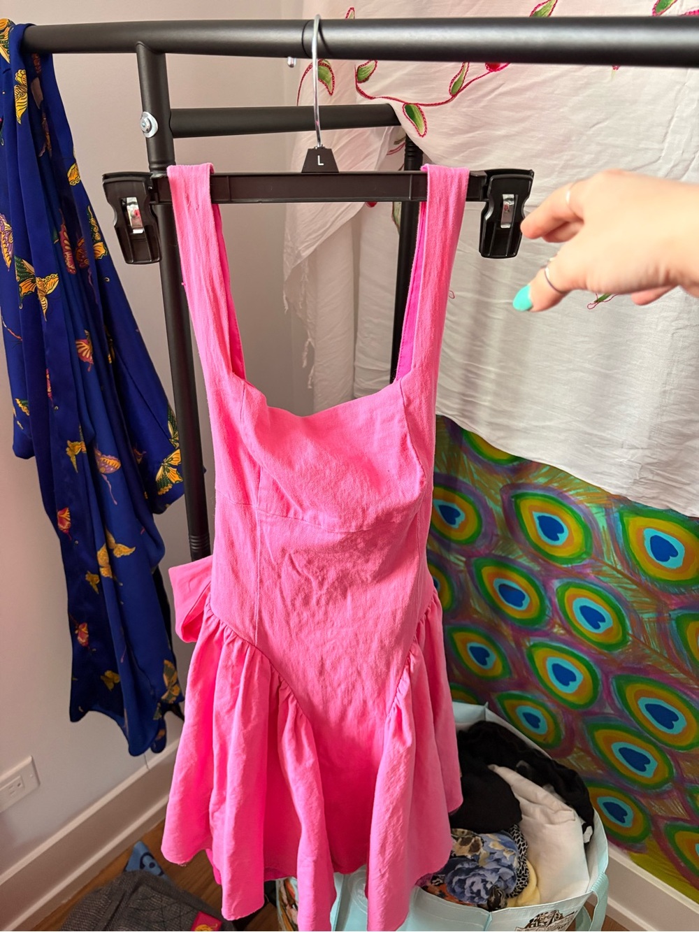 Hot Pink Akira Fit & Flare Mini Dress